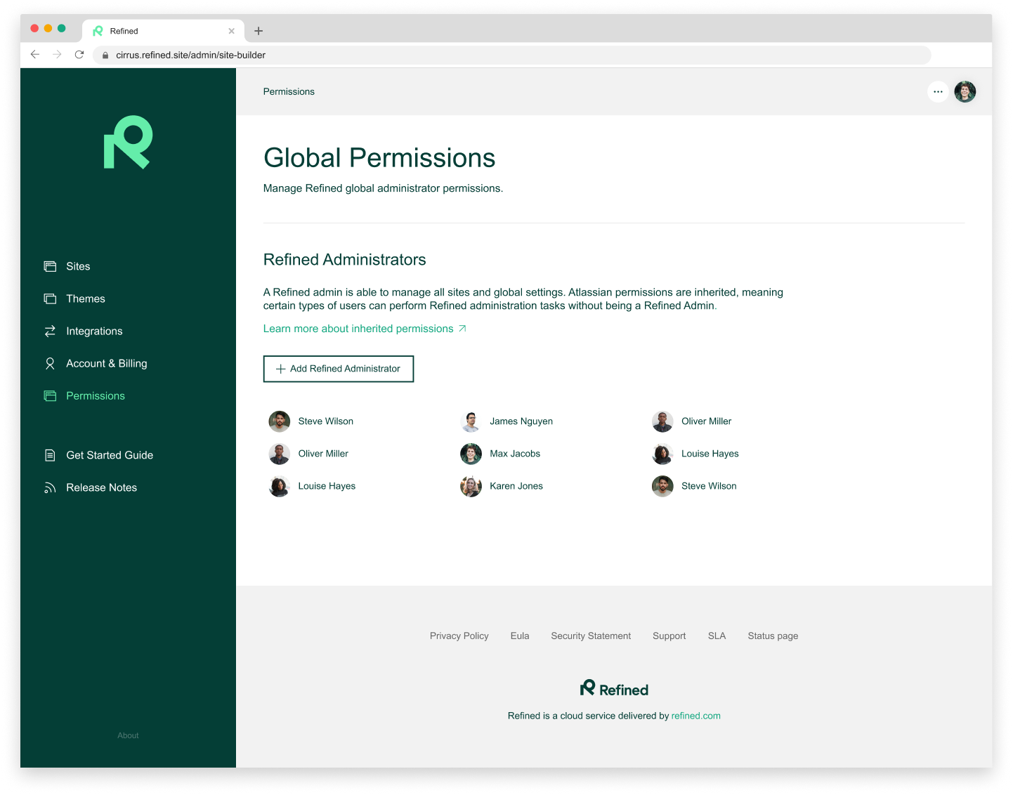 Campaign landing KB permissions admin