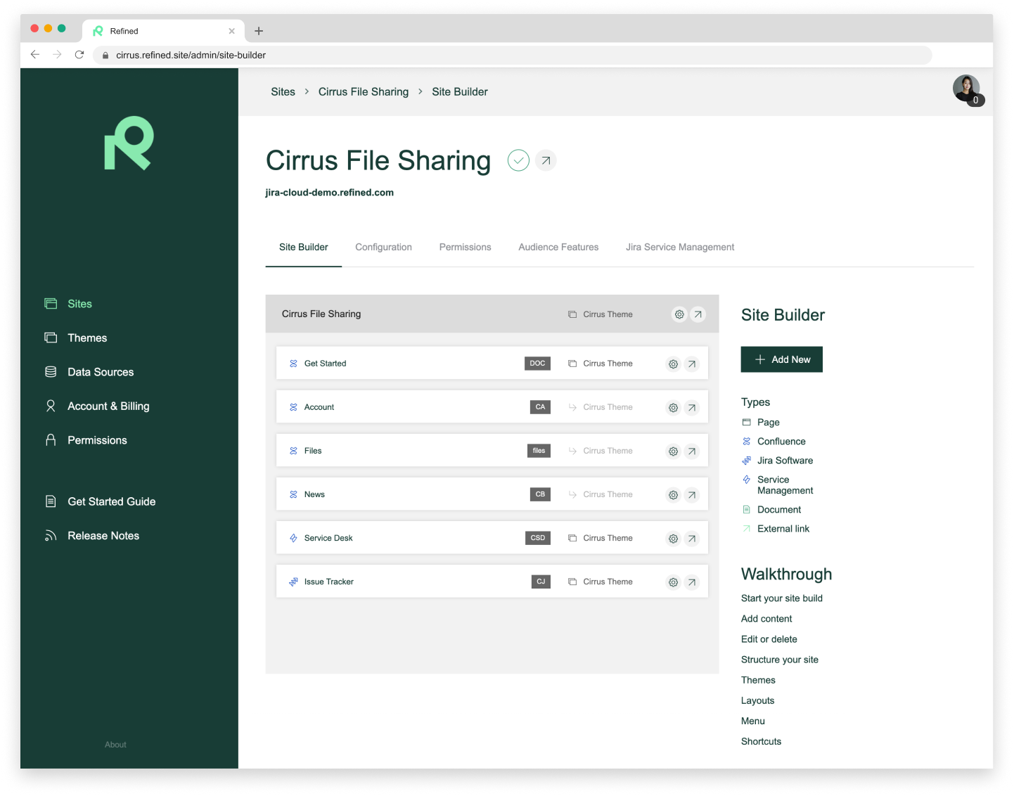 Campaign landing KB site builder